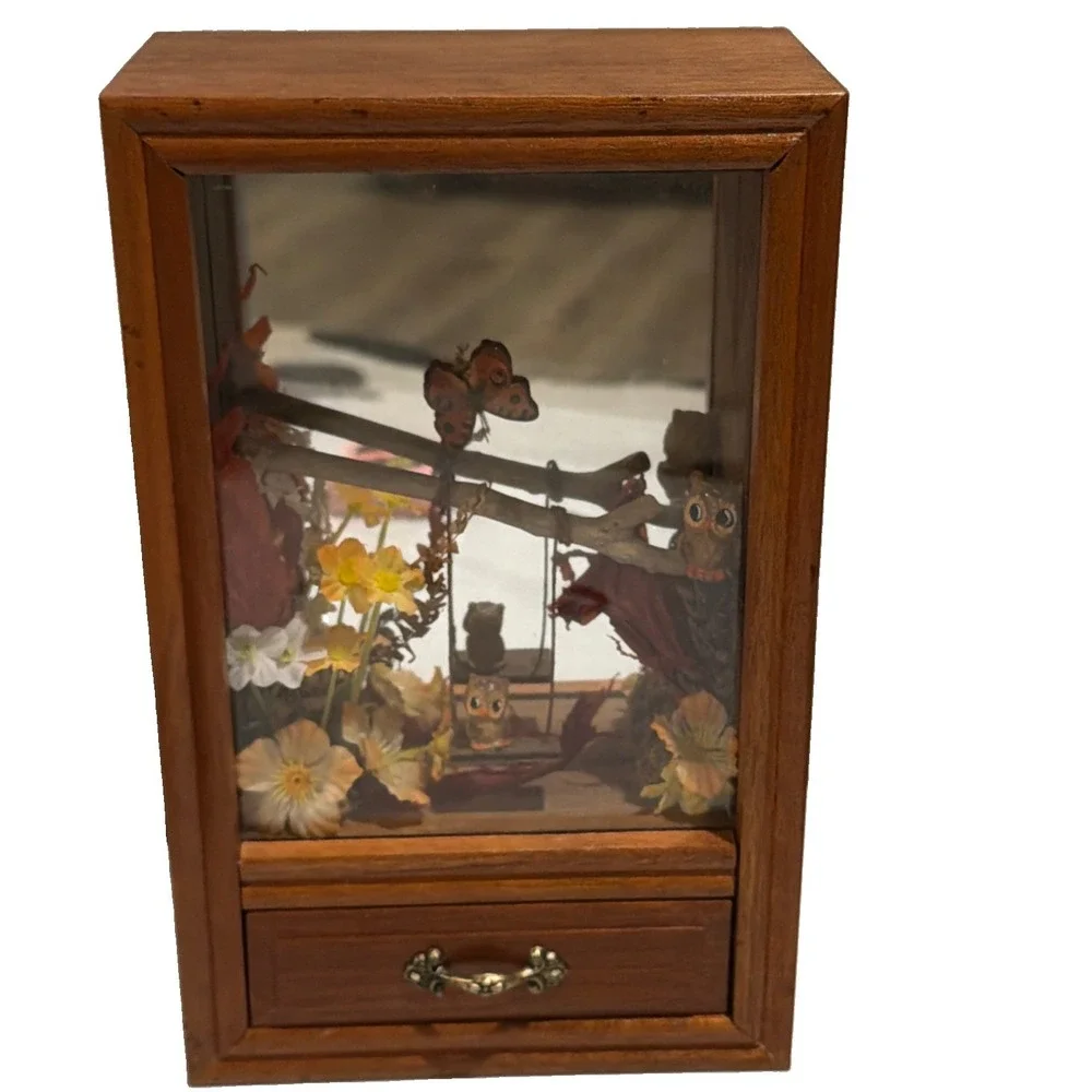 Vtg Mockinghill Bird Music Jewelry Box. 10.5